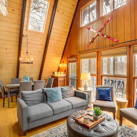 A-Frame Cabin With Hot Tub 1 Mi To Beech Mountain! Esterno foto