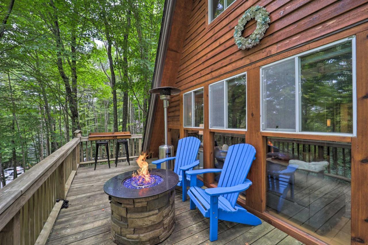 A-Frame Cabin With Hot Tub 1 Mi To Beech Mountain! Esterno foto