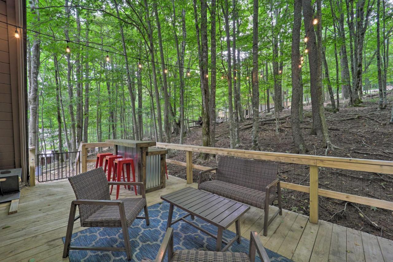 A-Frame Cabin With Hot Tub 1 Mi To Beech Mountain! Esterno foto