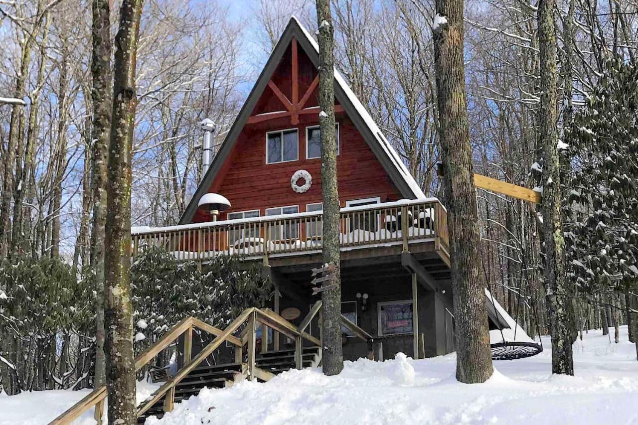 A-Frame Cabin With Hot Tub 1 Mi To Beech Mountain! Esterno foto