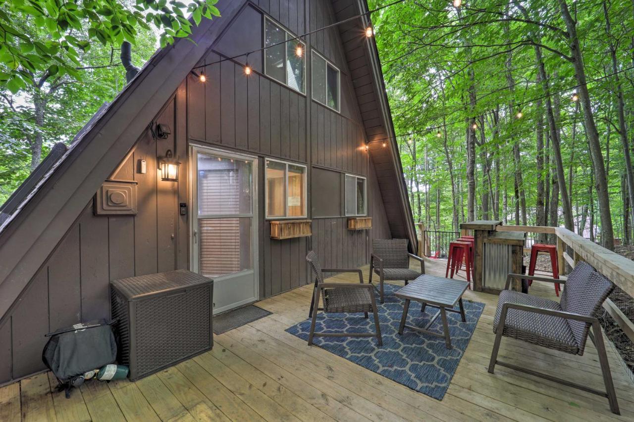A-Frame Cabin With Hot Tub 1 Mi To Beech Mountain! Esterno foto