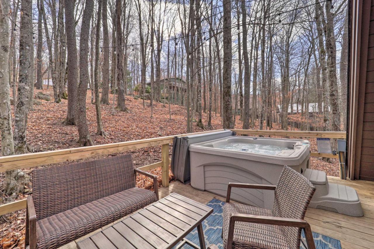 A-Frame Cabin With Hot Tub 1 Mi To Beech Mountain! Esterno foto