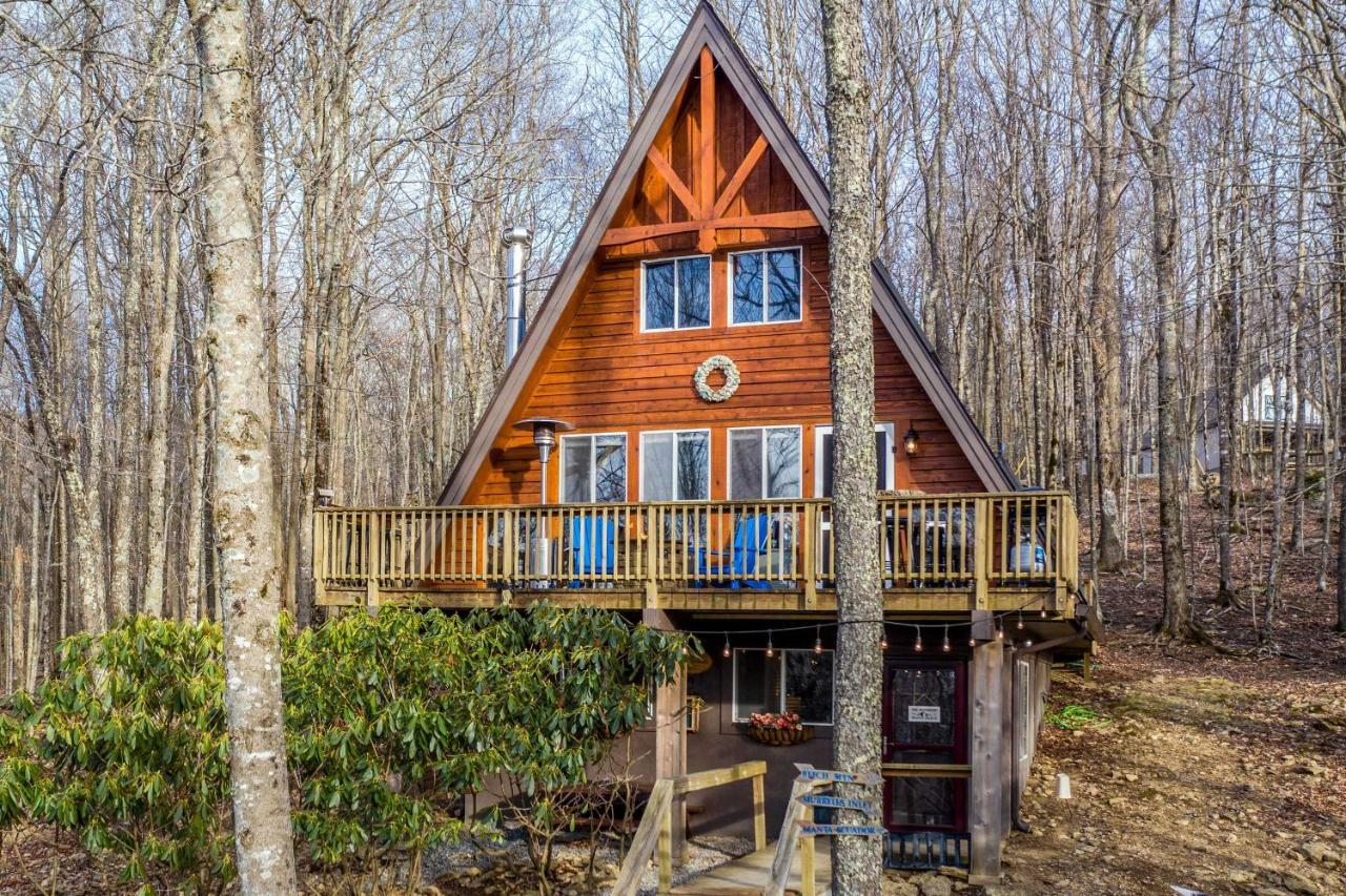 A-Frame Cabin With Hot Tub 1 Mi To Beech Mountain! Esterno foto