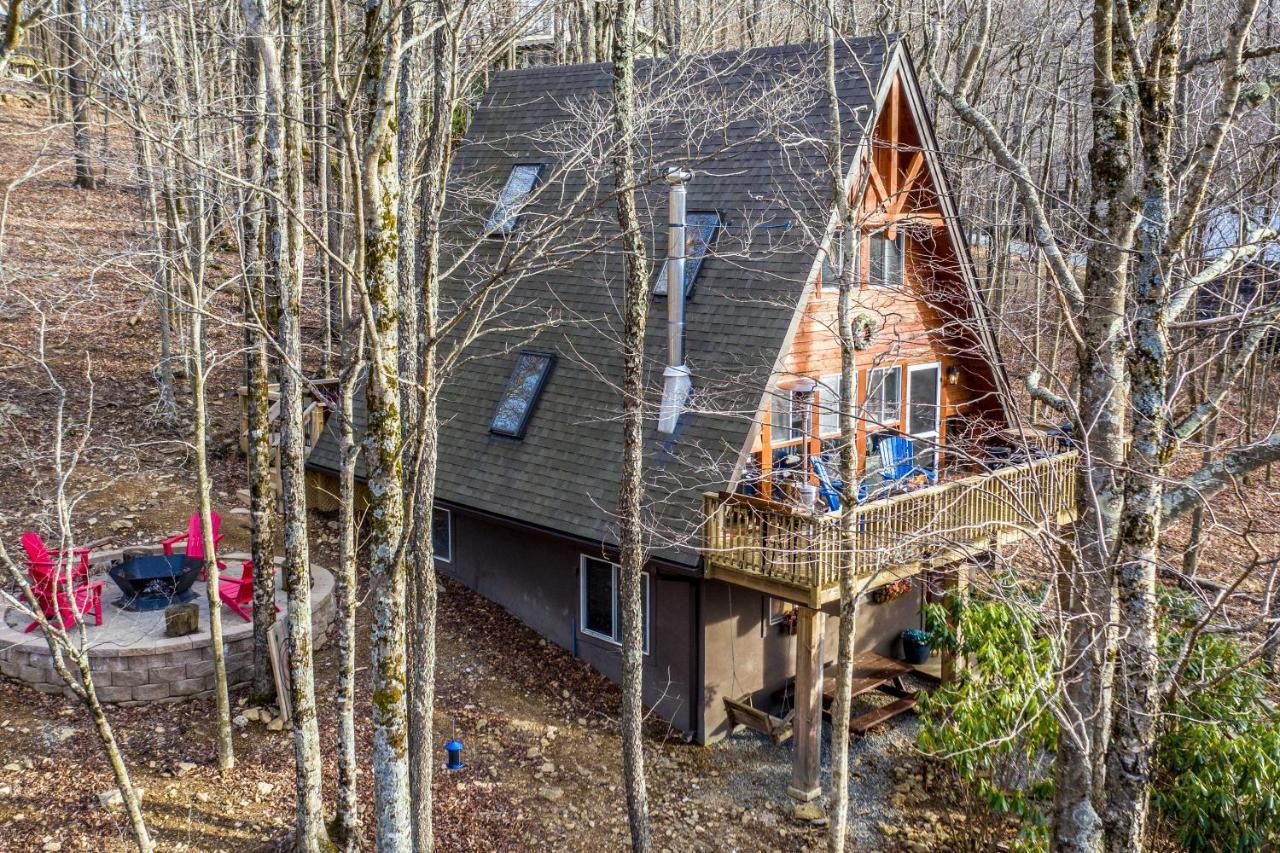 A-Frame Cabin With Hot Tub 1 Mi To Beech Mountain! Esterno foto