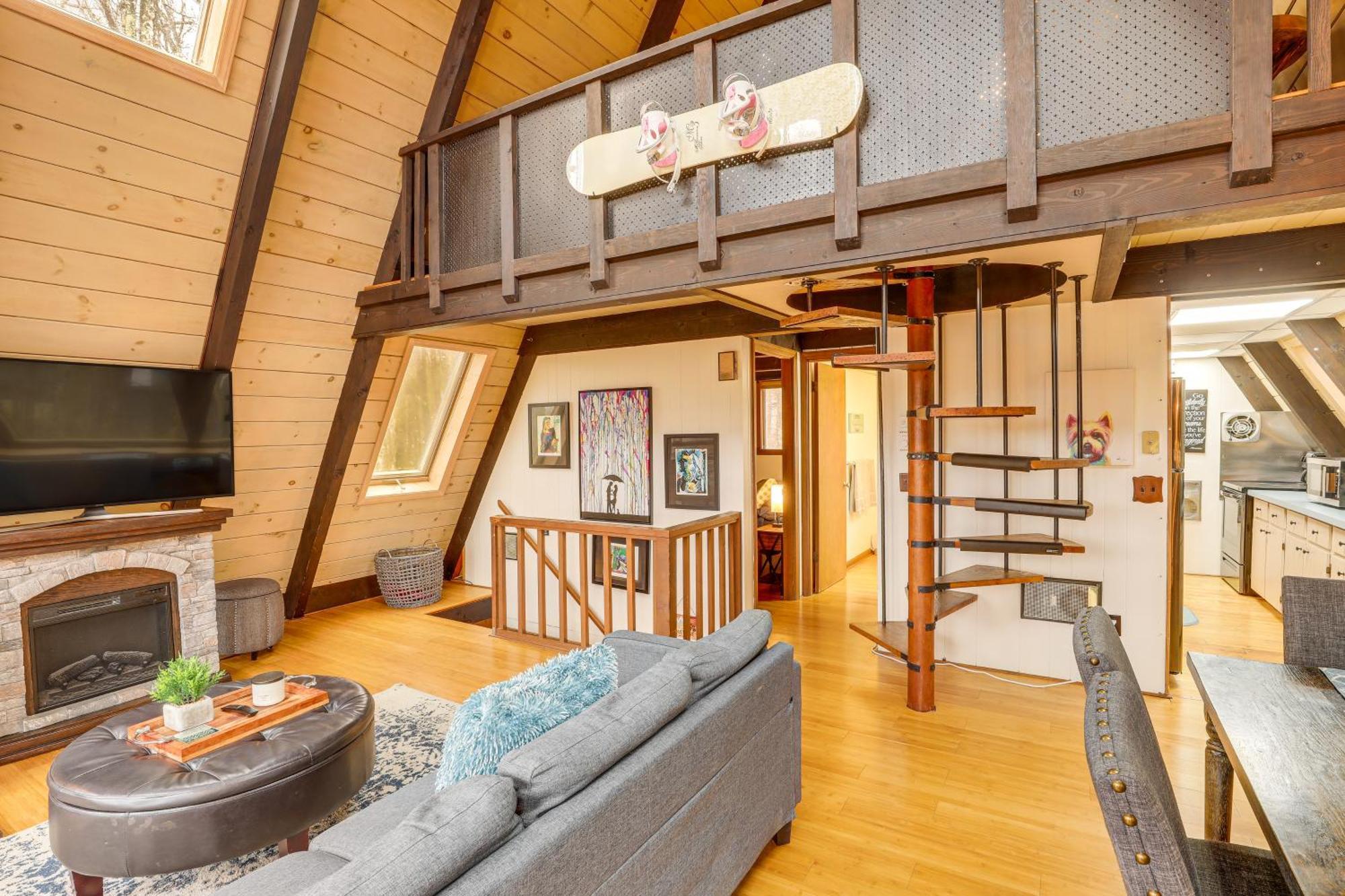 A-Frame Cabin With Hot Tub 1 Mi To Beech Mountain! Esterno foto